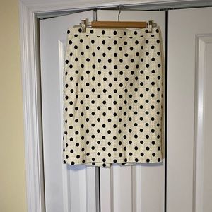 Classic J.crew polka dot skirt (size 10)